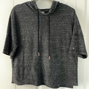 CALIA Carrie Underwood Womens Marbled Hoodie Size M Short Sleeve sweatshirt